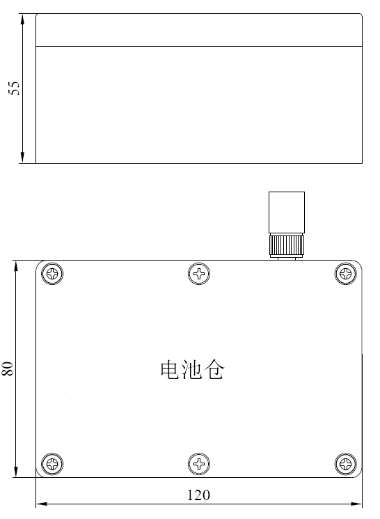 双层井盖电池仓尺寸图